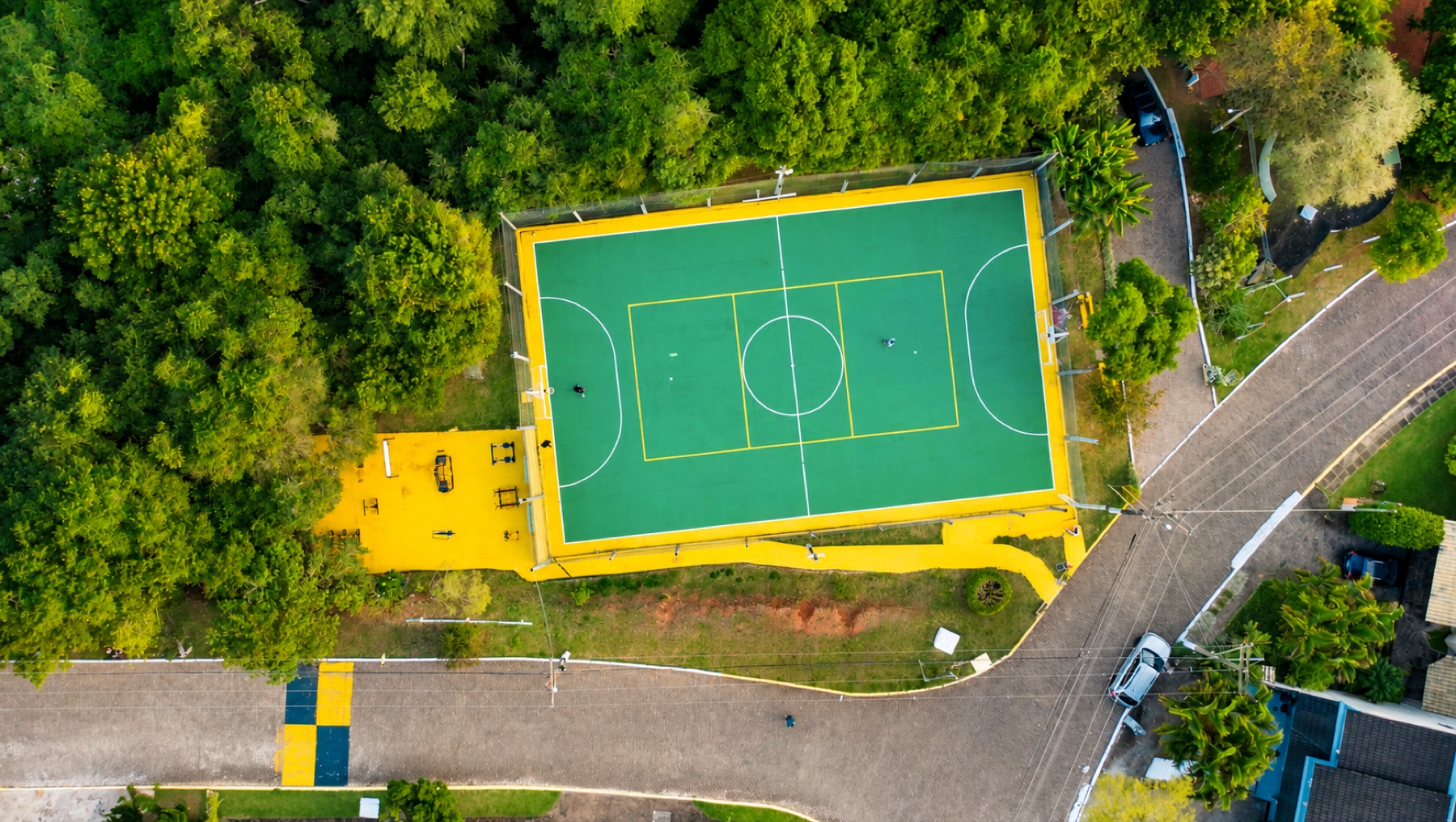 Quadra poliesportiva do condomínio